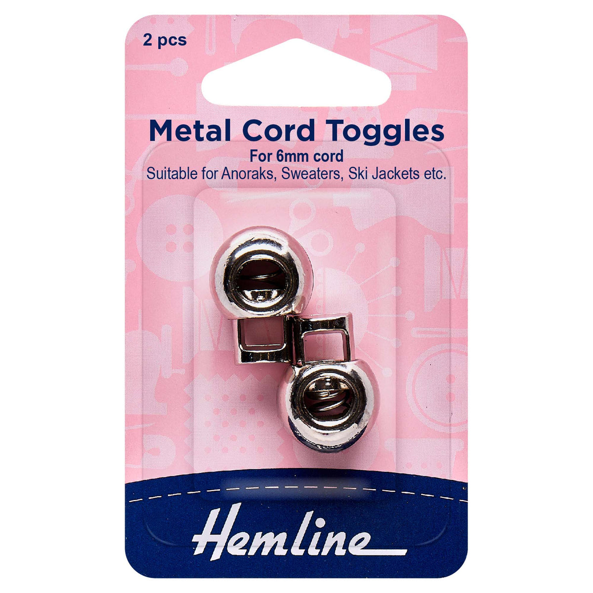 Silver metal adjustable cord toggles