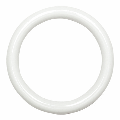 Hemline White Plastic Curtain Rings - 32mm (Pack of 8)