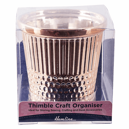 Thimble Desk Craft Organiser - Ceramic - Rose Gold