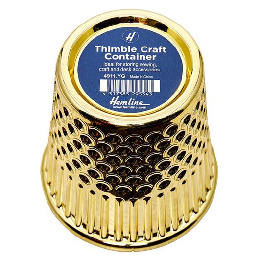 Thimble, Desk Craft Organiser, Yellow Gold