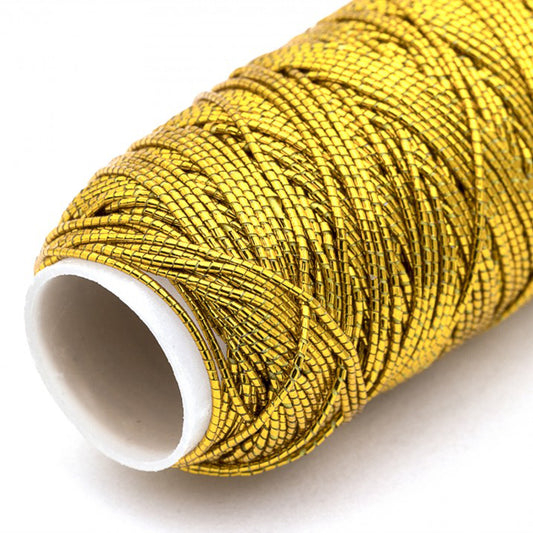 Hemline gold shirring elastic