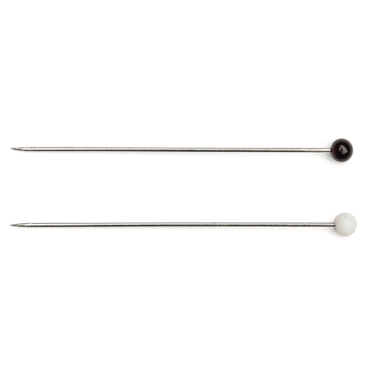Hemline extra fine glass head pins in their pack