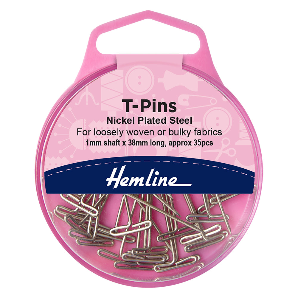 Hemline case of 38mm T-pins
