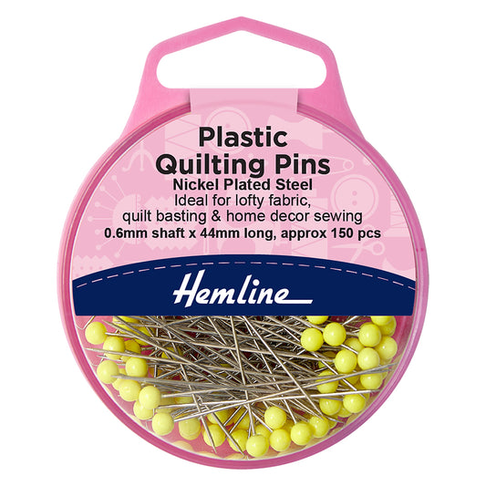 Hemline case of long quilting pins