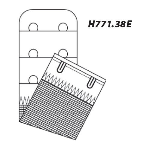 White 38mm bra back extender in Hemline packaging