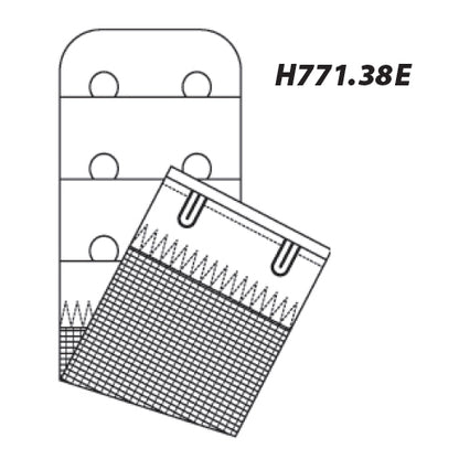 White 38mm bra back extender in Hemline packaging