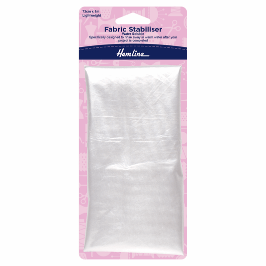 Hemline Water Soluble Fabric Stabiliser - 73 x 100cm