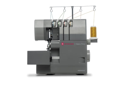Singer HD0405S Heavy Duty Overlocker 2/3/4 thread overlocker. 1300 stitches per minute with colour coded user friendly threading and enhanced lighting - Ex Display