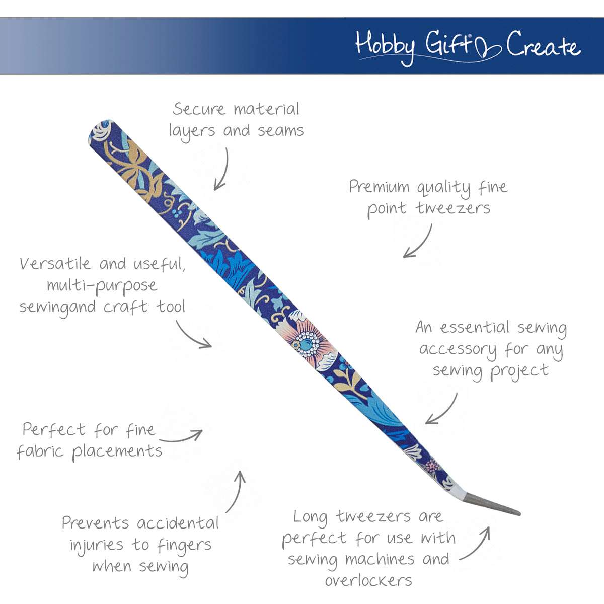 Printed fine point tweezers