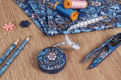 Round printed retractable tape measure