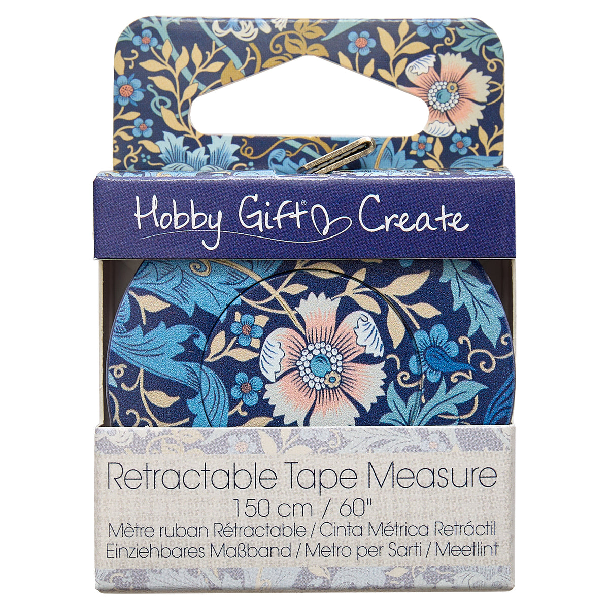 Round printed retractable tape measure