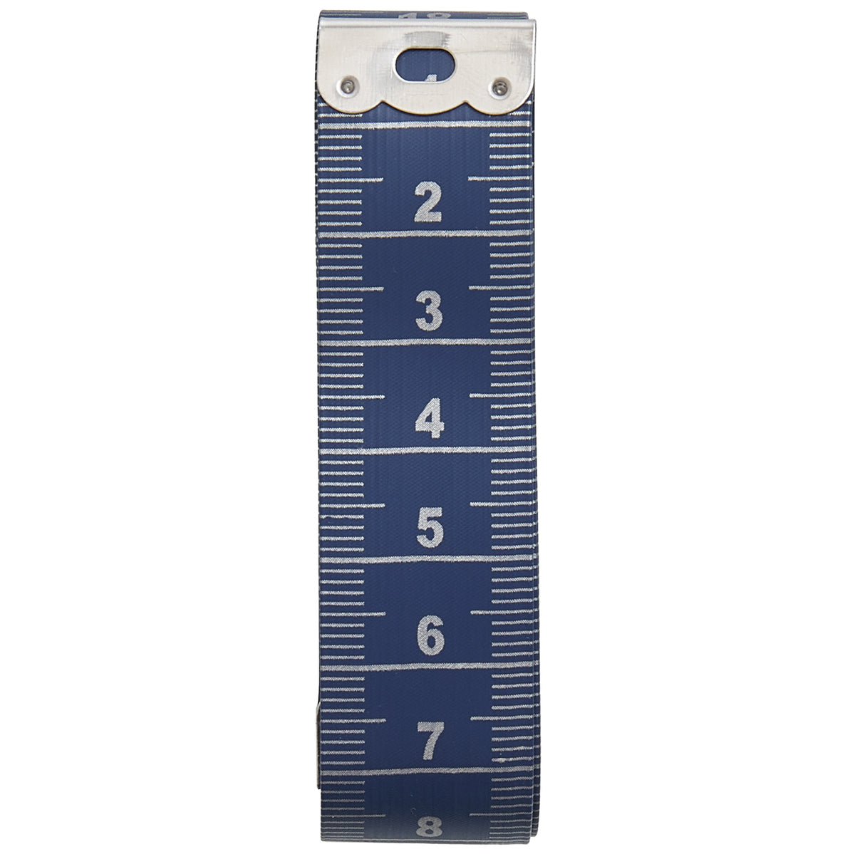 Dark blue flexible tape measure