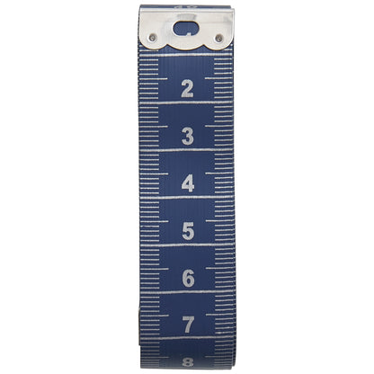 Dark blue flexible tape measure