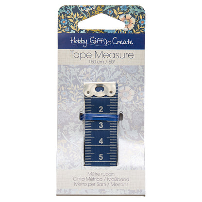 Dark blue flexible tape measure