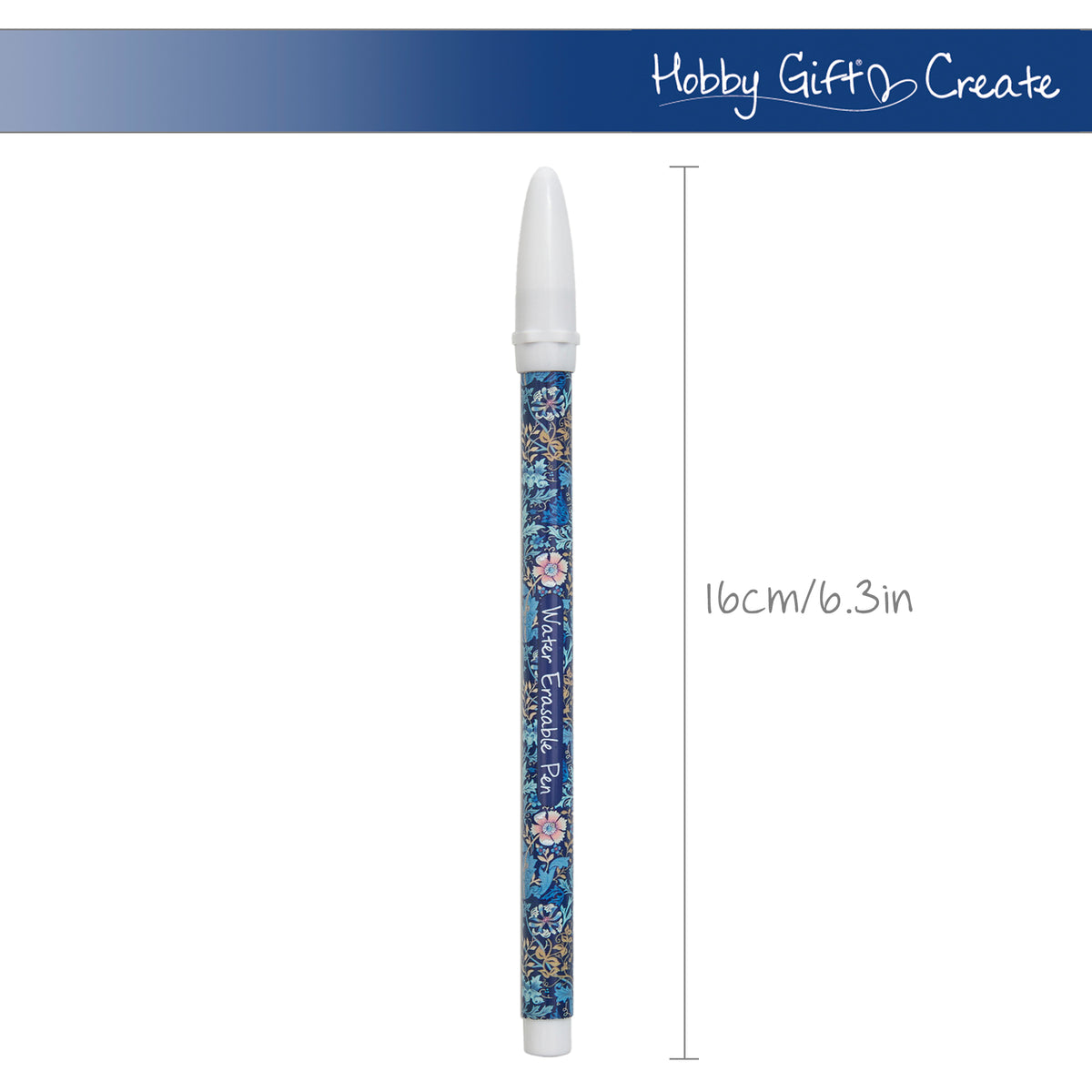 Printed water erasable fabric marker pen