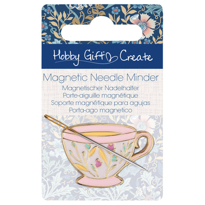 Enamel teacup magnetic needle minder