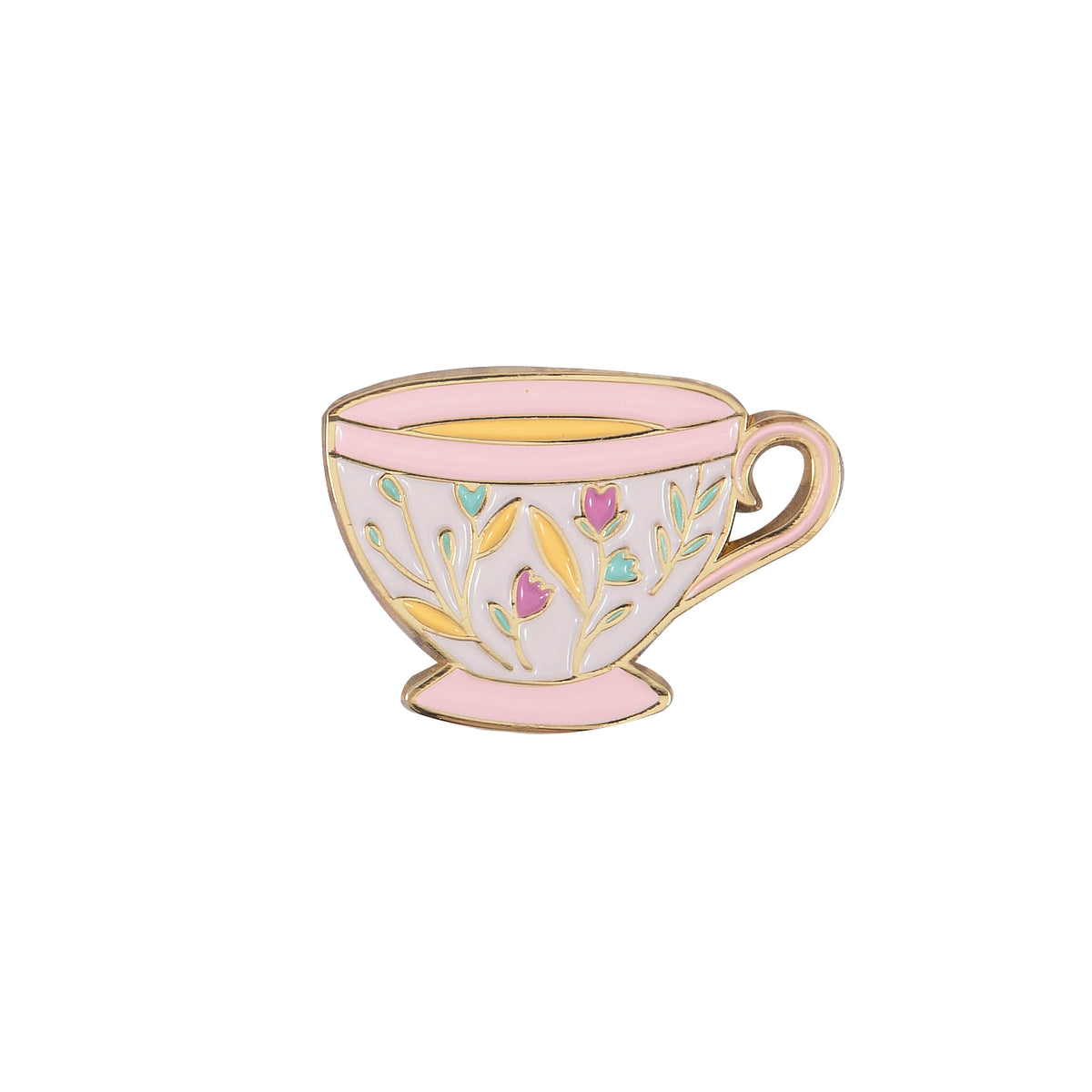 Enamel teacup magnetic needle minder