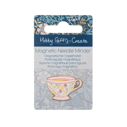 Enamel teacup magnetic needle minder