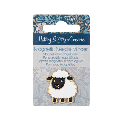 Black and white enamel sheep needle minder