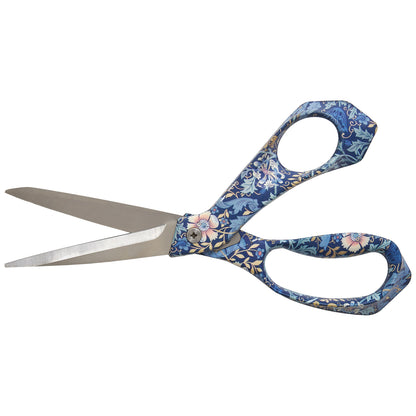 Dressmaking shears with woodblock floral printed handles