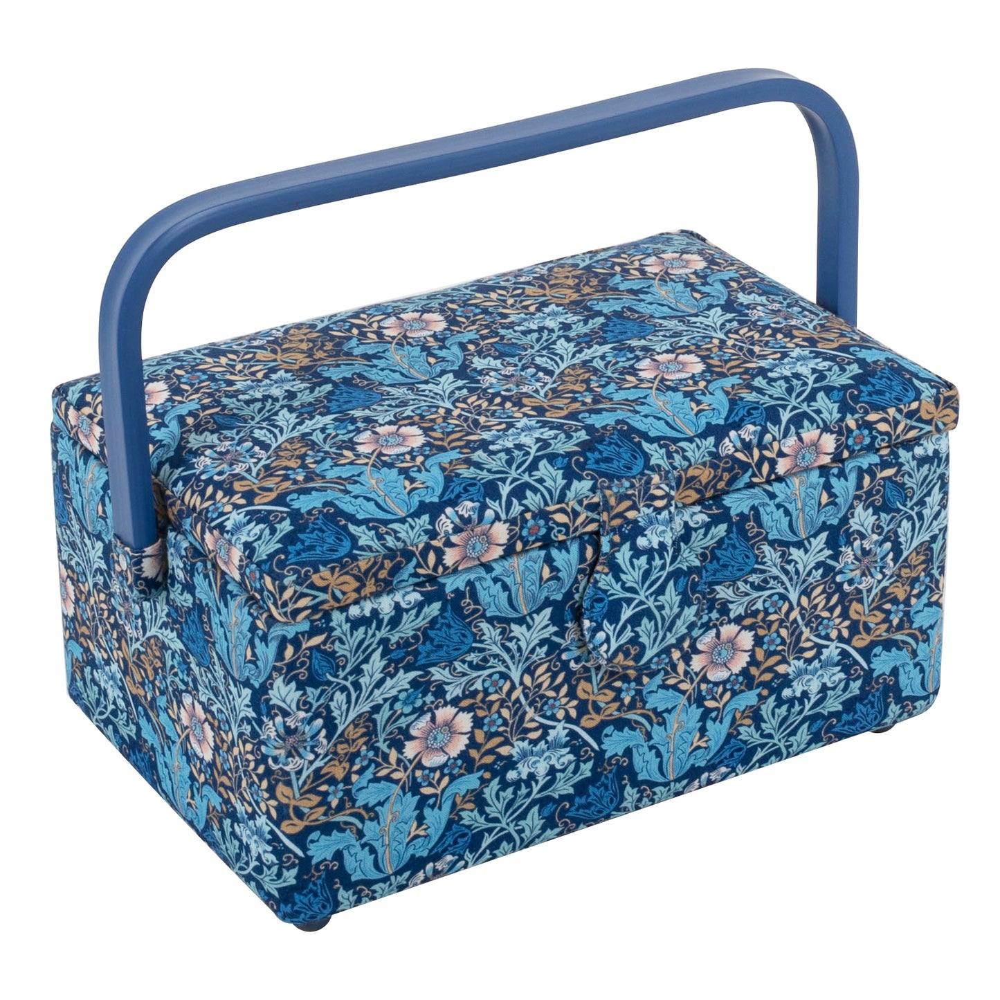 Woodblock Floral Sewing Box - Medium