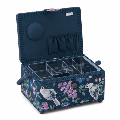 Floral Birds Sewing Box - Medium