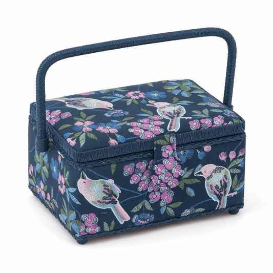 Floral Birds Sewing Box - Medium