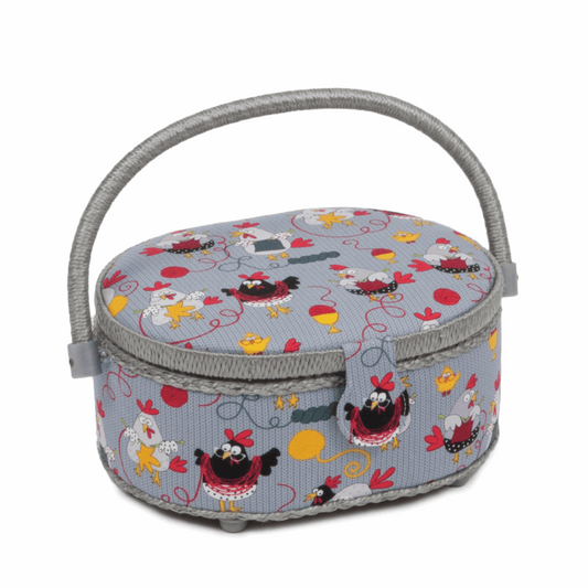 Chicken Stitch Sewing Box - Small Oval