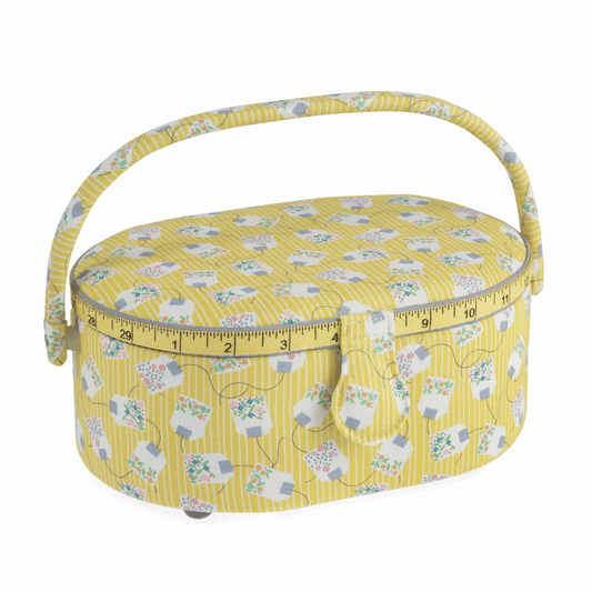 Lemon Tea Sewing Box - Small Oval