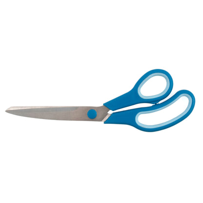 Pair of dressmaking shears with soft grip handles