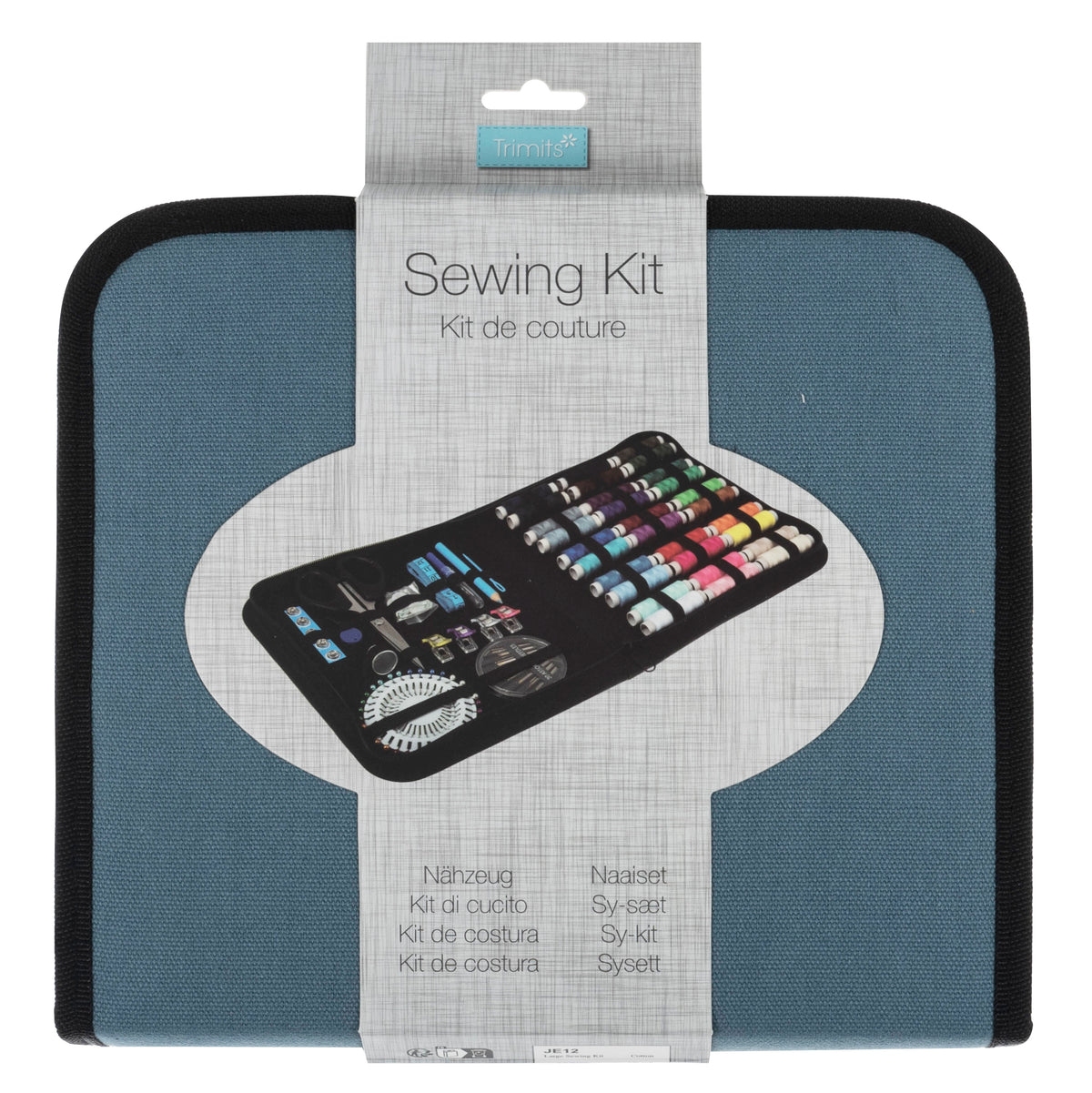 Trimits Sewing Kit - Premium - Zip Case - Large - Blue