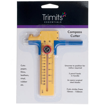 Trimits compass cutter with blades and pencil leads