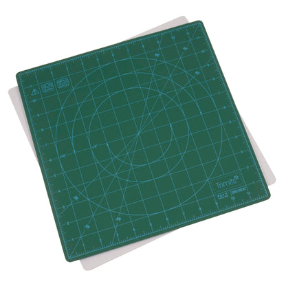 Square rotating self-healing cutting mat with measurement markings