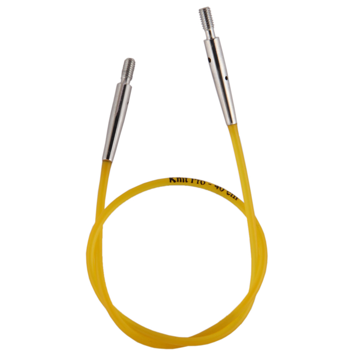 Yellow KnitPro 20cm interchangeable knitting needle cable