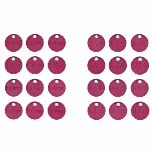 KnitPro Needle Size ID Tags (Set of 12)