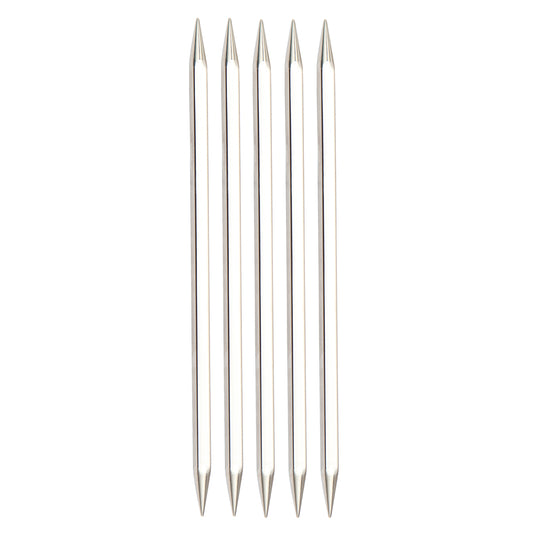 Set of five KnitPro Nova Cubics square double-pointed knitting needles 15cm 7mm