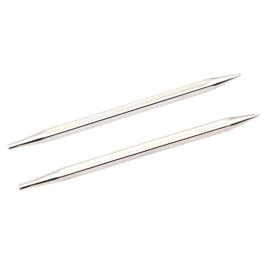 KnitPro Nova Cubics short square-profile knitting needle tips with brass points, 4.5mm