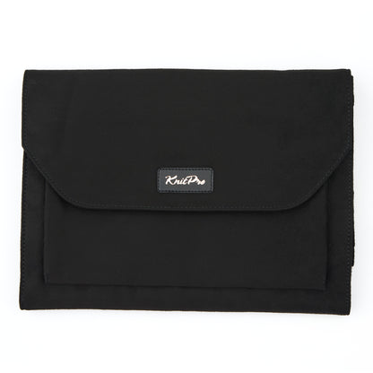 KnitPro black faux suede interchangeable needle case