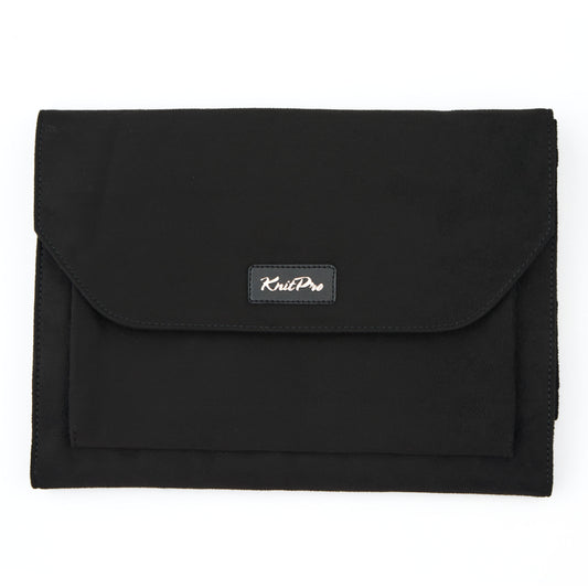 KnitPro black faux suede interchangeable needle case