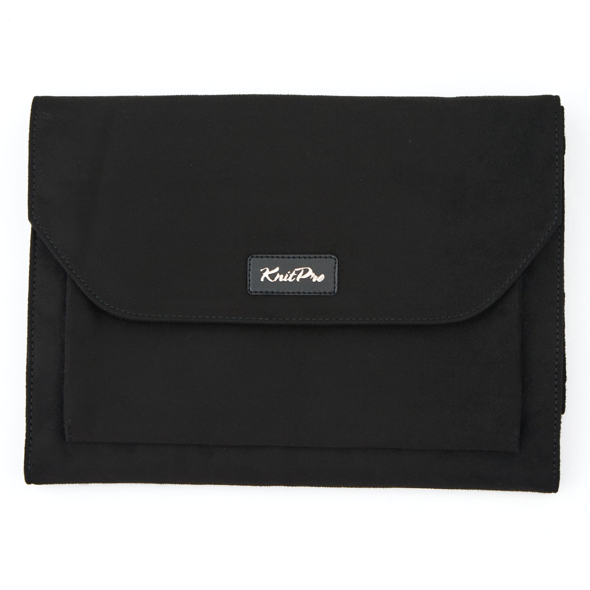 KnitPro black faux suede fixed circular needle case