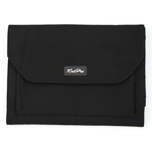 KnitPro black faux suede fixed circular needle case