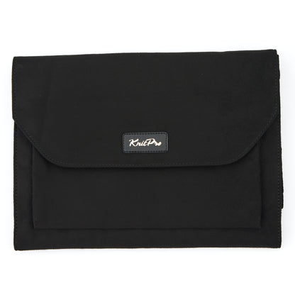 KnitPro black faux suede needle and crochet hook case