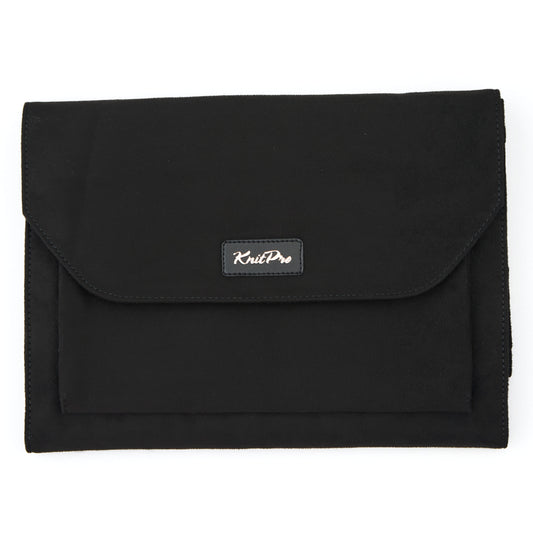 KnitPro black faux suede needle and crochet hook case