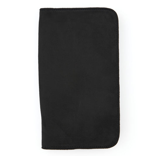 KnitPro black faux suede zipped cable case