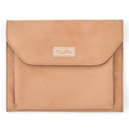 KnitPro brown faux suede double pointed needle case