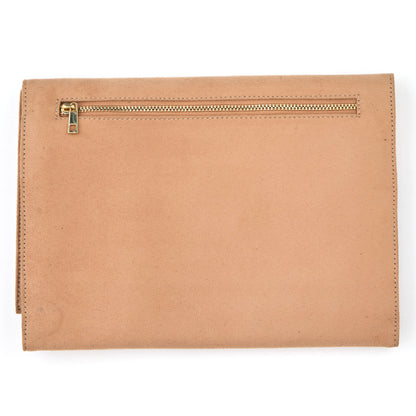 KnitPro brown faux suede fixed circular needle case