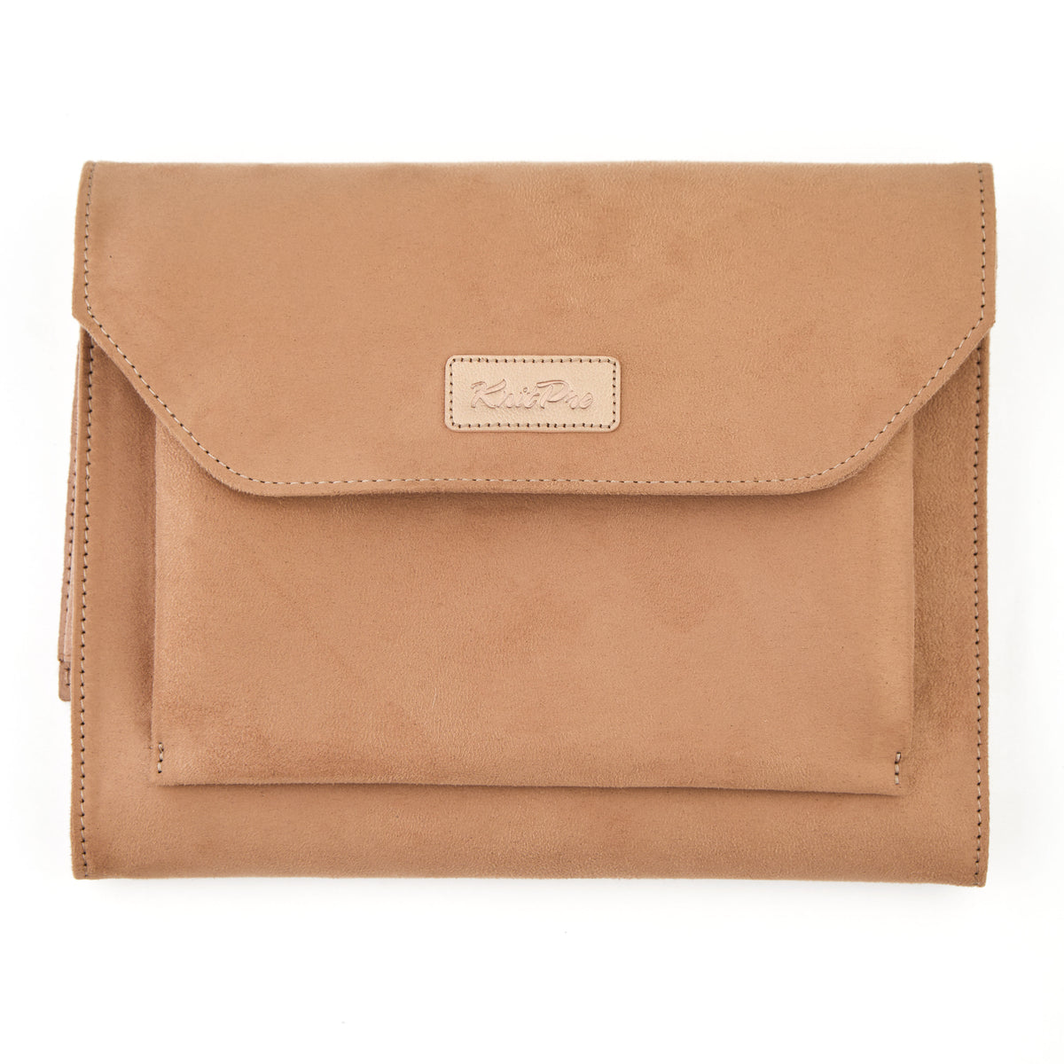 KnitPro brown faux suede needle and crochet hook case