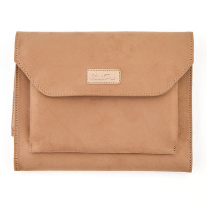 KnitPro brown faux suede needle and crochet hook case