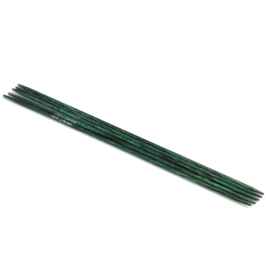 KnitPro Dreamz set of 5 colour-coded birchwood double-pointed knitting needles, 2mm