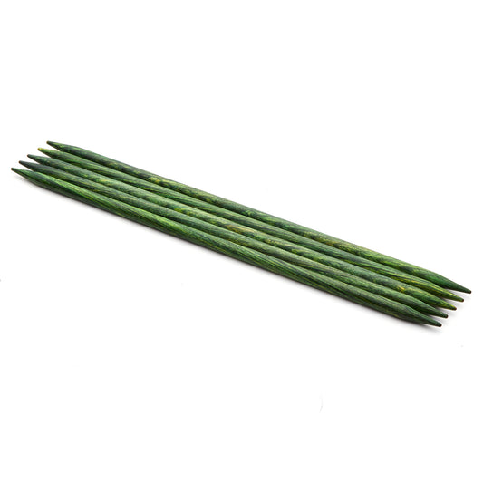 KnitPro Dreamz set of 5 colour-coded birchwood double-pointed knitting needles, 5.5mm